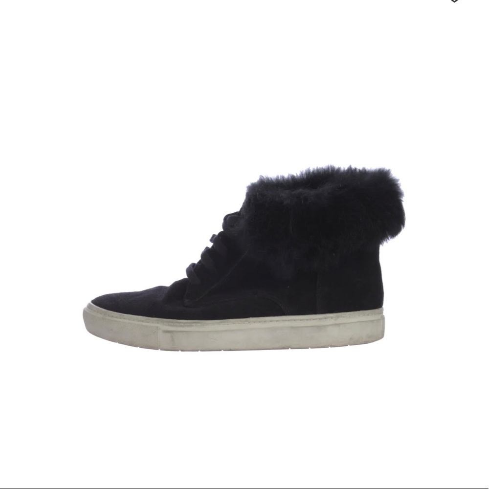 VINCE fur sneaker